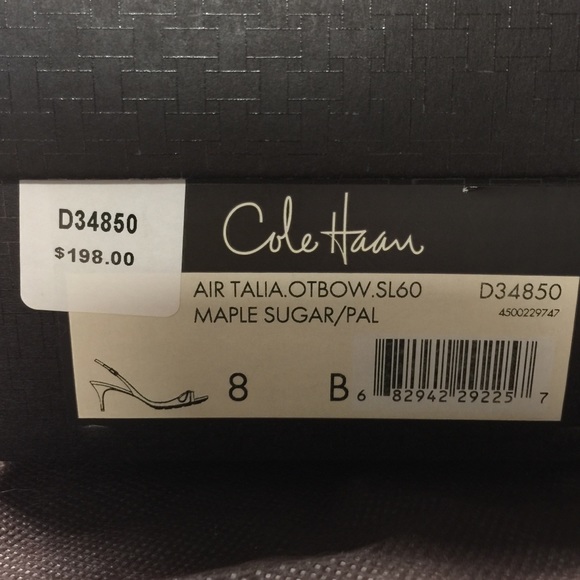 Cole Haan Air Talia Slingback Heels size 8 - Picture 7 of 7